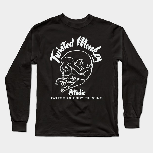 Twisted monkey studio Long Sleeve T-Shirt by Lou Safire’s Sinporium 